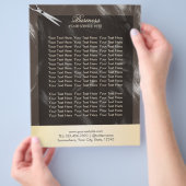 Modern Curly Hair Elegant Hair Salon Brochures (Hand)