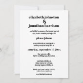 Modern Cursief Foto Net Getrouwd Ontvangst Trendy Kaart (Achterkant)