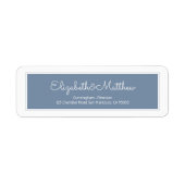 Modern Cursief Manuscript op het Adres van de Teru Etiket (Voorkant)