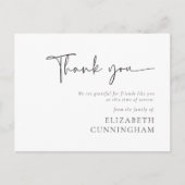 Modern Cursief Schrift Modern Elegant Chique Herde Briefkaart (Voorkant)