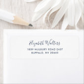 Modern Cursief Script Elegant Retouradres Etiket (Insitu)