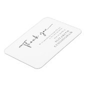 Modern cursief script Modern Elegant Chic Memorial Magneet (Linkerzijde)