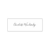 Modern Cursive Script Signature Elegant Zelfinktende Stempel (Design)