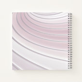 Modern Curve Abstract Minimale Breedtegraad Notiti Notitieboek (Achterkant)