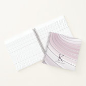 Modern Curve Abstract Minimale Breedtegraad Notiti Notitieboek (Binnen)