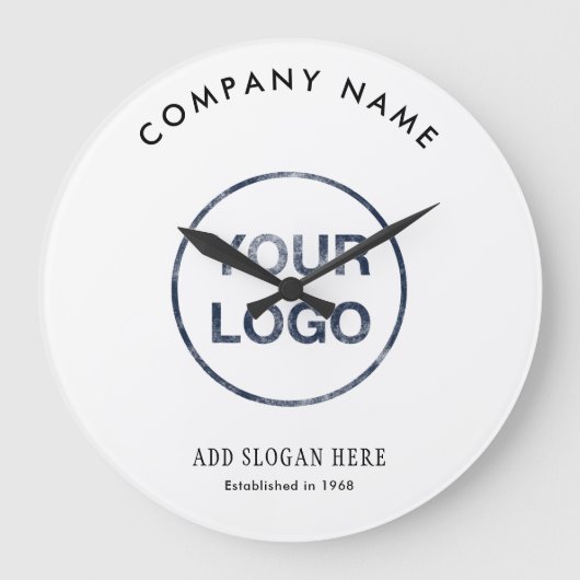 Modern Curve Logo Design Bedrijf Grote Klok (Voorkant)
