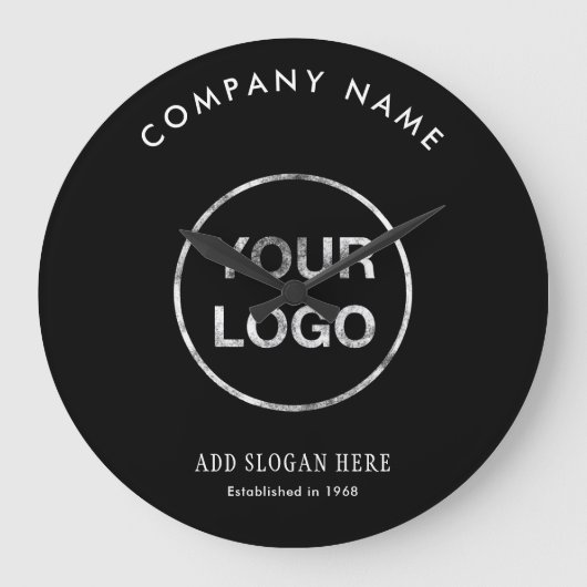 Modern Curve Logo Ontwerpbedrijf Grote Klok (Voorkant)