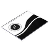 Modern Curves Classic Monogrammed Notitieboek (Linkerzijde)