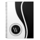 Modern Curves Classic Monogrammed Notitieboek (Voorkant)