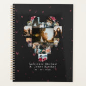Modern Custom 18 Photo Heart Shaped voor haar Planner (Voorkant)