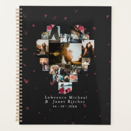 Modern Custom 18 Photo Heart Shaped voor haar Planner
