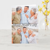 Modern Custom 2-foto's Sjabloon Vaderdag (Gele Bloem)