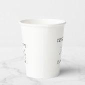 Modern Custom 30th Birthday Party Funny Gifts Papieren Bekers (Rechts)