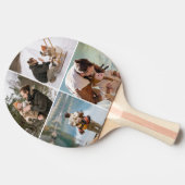 Modern Custom 4 Photo Collage Ping Pong Paddle Tafeltennisbatje (Zijkant)