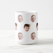 Modern Custom Baby Kind Moeder Oma Papa Gezicht Gi Magische Mok (Midden)