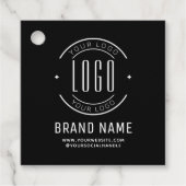 Modern custom bedrijf logo business branded bedankjes labels (Voorkant)