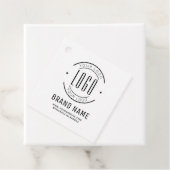 Modern custom bedrijf logo business branded bedankjes labels (In situ)