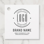 Modern custom bedrijf logo business branded bedankjes labels (Voorkant)