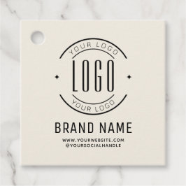 Modern custom bedrijf logo business branded bedankjes labels