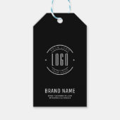 Modern custom bedrijf logo business branded cadeaulabel (Voorkant)
