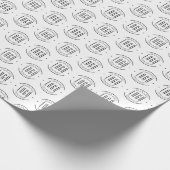 Modern custom bedrijf logo business branded cadeaupapier (Hoek)