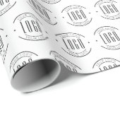 Modern custom bedrijf logo business branded cadeaupapier (Rol Hoek)