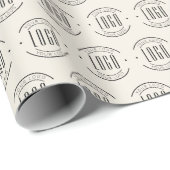 Modern custom bedrijf logo business branded cadeaupapier (Rol Hoek)