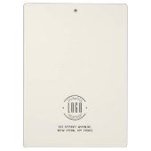 Modern custom bedrijf logo business branded klembord (Achterkant)