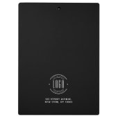 Modern custom bedrijf logo business branded klembord (Achterkant)