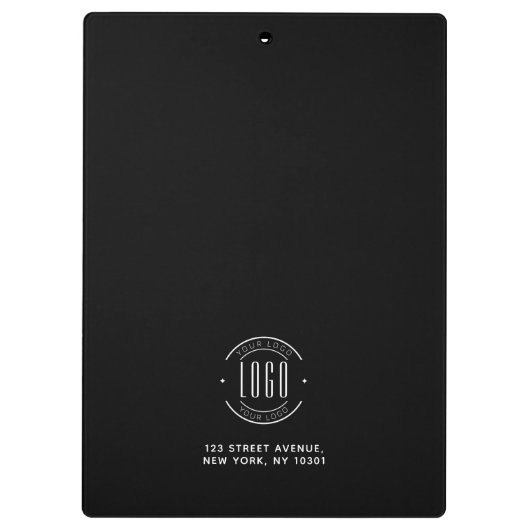 Modern custom bedrijf logo business branded klembord (Achterkant)