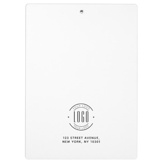 Modern custom bedrijf logo business branded klembord (Achterkant)