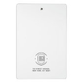 Modern custom bedrijf logo business branded mini klembord (Achterkant)