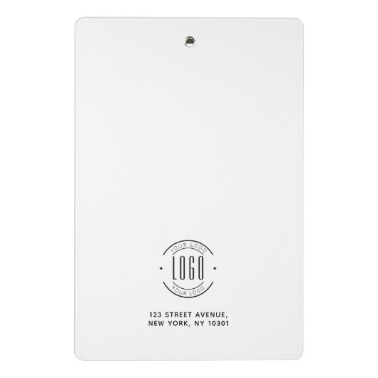 Modern custom bedrijf logo business branded mini klembord (Achterkant)