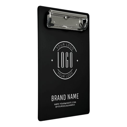 Modern custom bedrijf logo business branded mini klembord (Schuin)