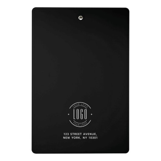 Modern custom bedrijf logo business branded mini klembord (Achterkant)