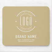 Modern custom bedrijf logo business branded muismat (Voorkant)