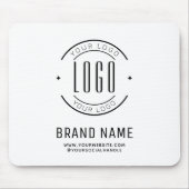 Modern custom bedrijf logo business branded muismat (Voorkant)