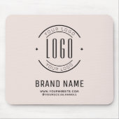 Modern custom bedrijf logo business branded muismat (Voorkant)