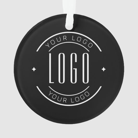 Modern custom bedrijf logo business branded ornament (achterkant)