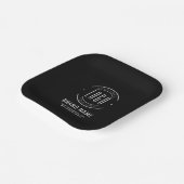 Modern custom bedrijf logo business branded papieren bordje (Gebogen)