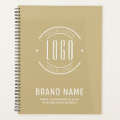 Modern custom bedrijf logo business branded planner (Voorkant)