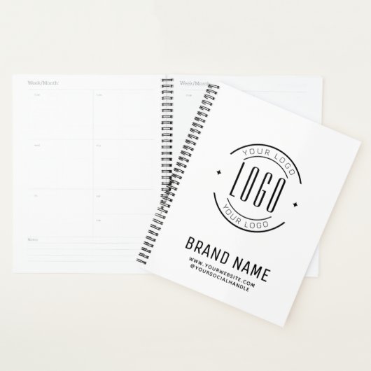 Modern custom bedrijf logo business branded planner (Display)