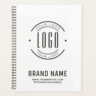 Modern custom bedrijf logo business branded planner