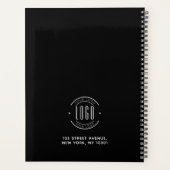 Modern custom bedrijf logo business branded planner (Achterkant)
