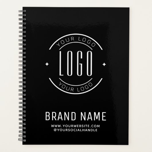 Modern custom bedrijf logo business branded planner (Voorkant)