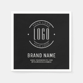 Modern custom bedrijf logo business branded servet