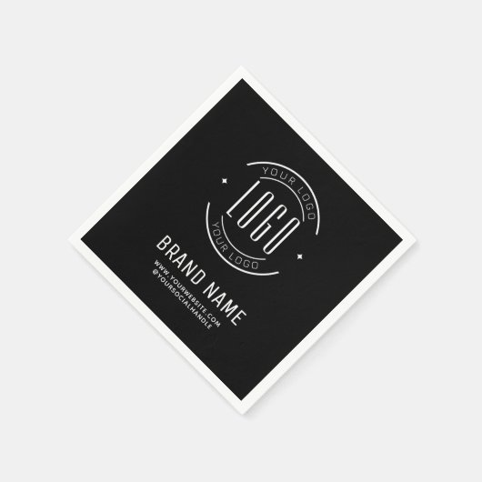 Modern custom bedrijf logo business branded servet (Hoek)