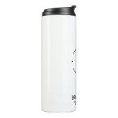 Modern custom bedrijf logo business branded thermosbeker (Gedraaid links)