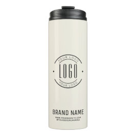 Modern custom bedrijf logo business branded thermosbeker
