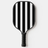 Modern Custom Black Stripe Personalized Pickleball Paddle (Achterkant)